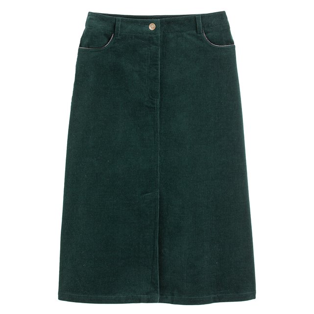 【WOOHWA】SEPER CORDUROY MIDI SK Buttoned corduroy skirt - Women | MANGO OUTLET USA