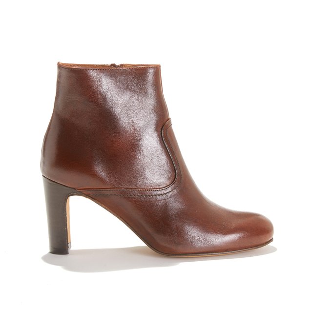 Boots ODYSSEE haut talon en cuir à lisse XZiOuwkPT