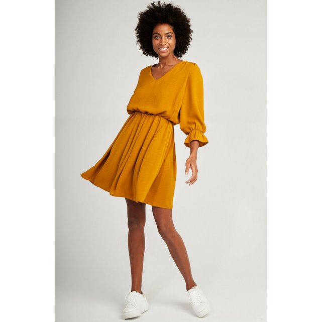 floaty yellow dress