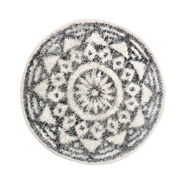 Tapis De Bain Rond Hk Living Gris Hk Living La Redoute