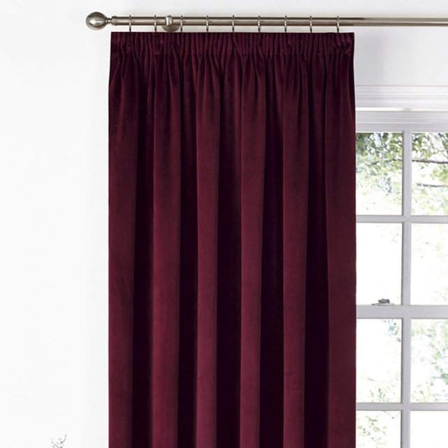 Clever Velvet Lined Pencil Pleat Curtains In Wine Burgundy Home Curtains La Redoute Use them in commercial designs under lifetime, perpetual & worldwide rights. clever velvet lined pencil pleat curtains in wine