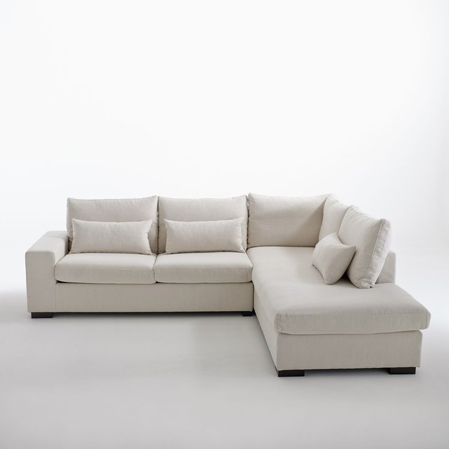 Canape D Angle Coton Lin Odessa La Redoute Interieurs La Redoute