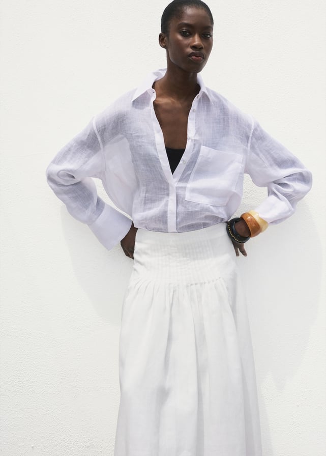 Jupe Longue Mango En Coton Rouge - Taille M - Neuve Avec Étiquettes - Style Élégant