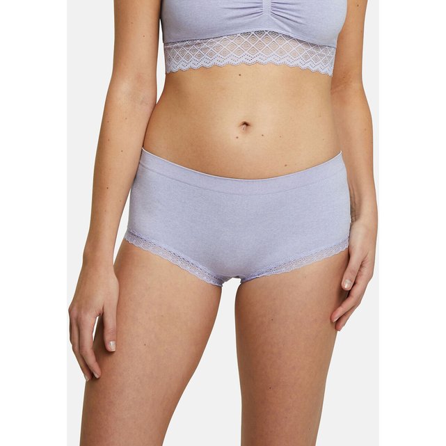 Zen lace seamless bralette lilac marl Billet Doux