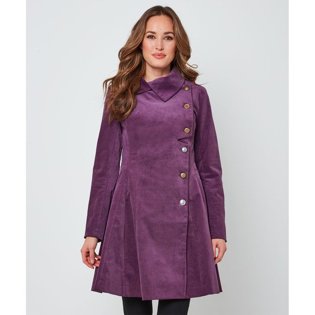 Manteau Simple A Boutonnage Asymetrique Violet Joe Browns La Redoute