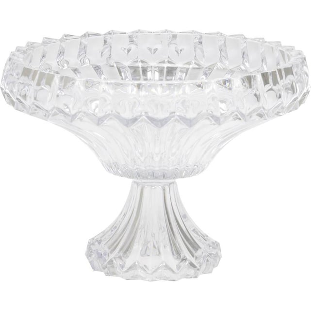 Coupe à Fruits InnaGLAS Sur Socle - Cylindre Transparent, Hauteur 13 Cm, Diamètre 29 Cm, Idéal Pour Présentation - 3