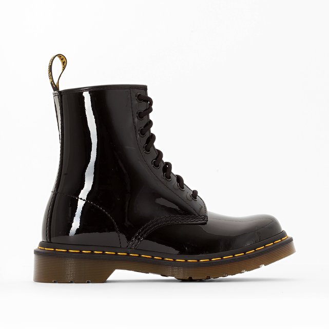 ankle boots black patent Dr Martens 