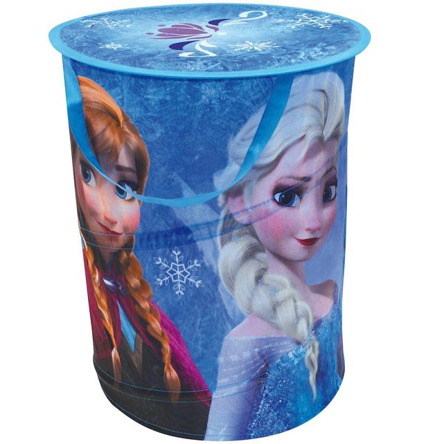 Panier à linge la reine des neiges pop up disney bleu ...