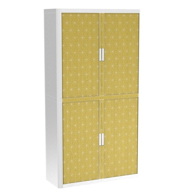 Armoire De Bureau Metalique Porte Coulissante H 2m Aurea Multicolore Easyoffice La Redoute