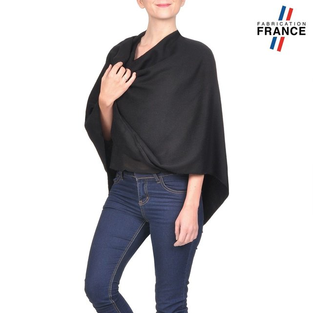 Poncho fanny noir - fabriqué en france noir Qualicoq | La ...