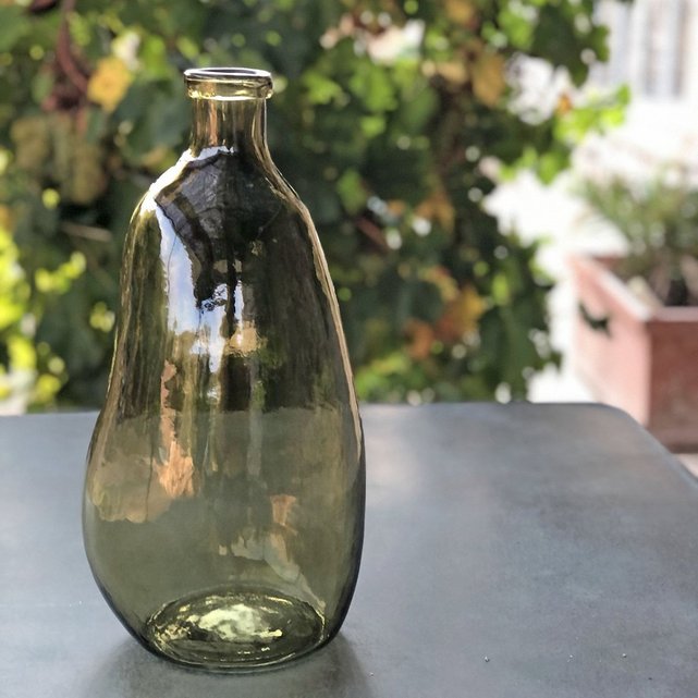 Vase en forme de verre sur pied - D 23 x H 26 cm - Verre
