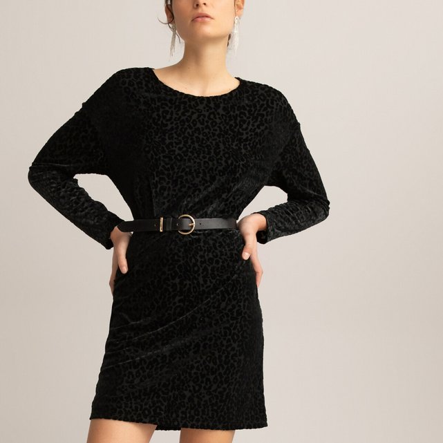 vestido de lã preto