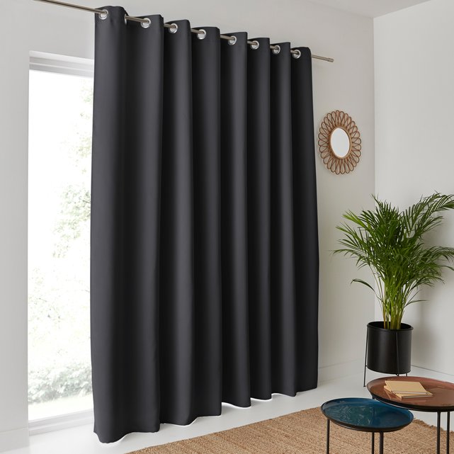 Voda Extra Wide Single Blackout Curtain, Wide Window Curtains