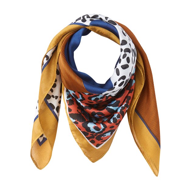 Pequeño fular cuadrado patchwork  LA REDOUTE COLLECTIONS image 0