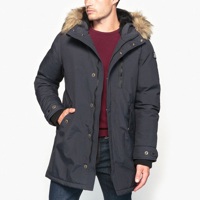 Parka m53x longue chaude à capuche Schott | La Redoute Parka m53x longue chaude à capuche Schott | La Redoute