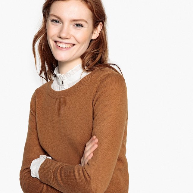 Pull col rond en cachemire La Redoute Collections | La Redoute