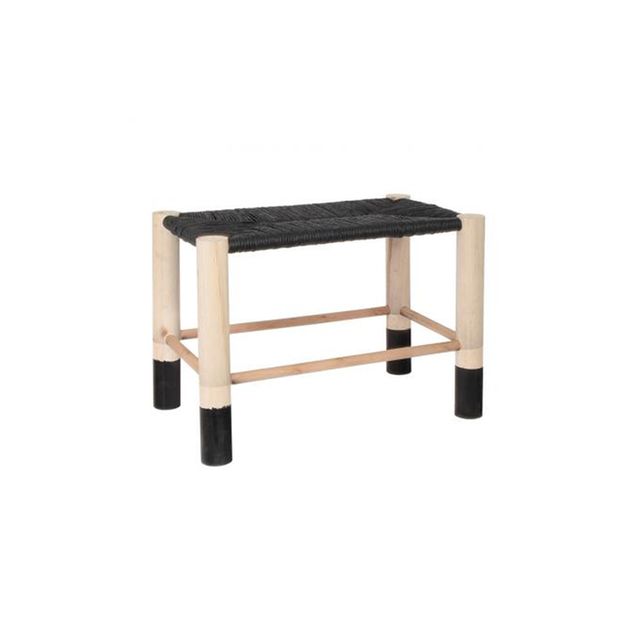Banc marocain noir saramea marron Declikdeco | La Redoute Banc marocain noir saramea marron Declikdeco | La Redoute