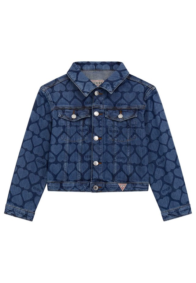 Guess kids veste jean c ur all over bleu Guess Kids La Redoute