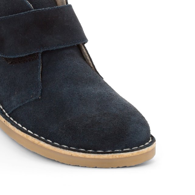 Botas em pele (croute), do 26 ao 35 marinho La Redoute Sapatos de vela em pele (croute), do 26 ao 40 La Redoute