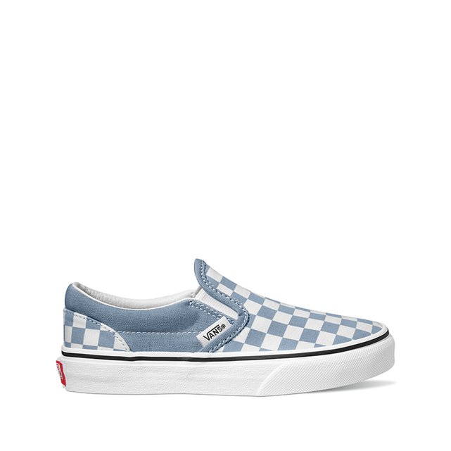 Blue grey best sale checkered vans