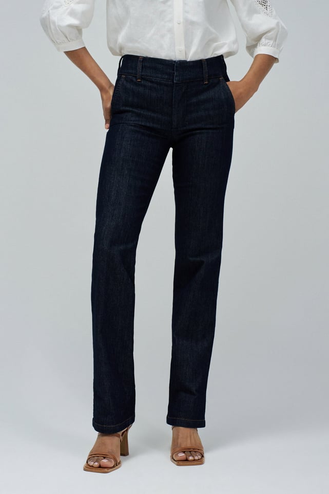 Pantalon Noir Femme Salsa - Taille 38 (W28 L34) - Coton élastane Slim - Occasion Très Bon état