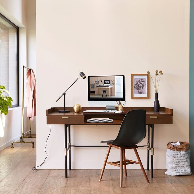 Bureau Design Arlon Noyer Noir La Redoute Interieurs La Redoute