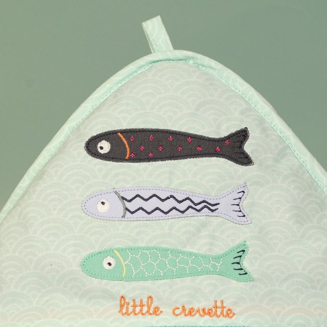 Bleu Gris Little Crevette Cape De Bain Bebe Eponge Bio Poisson Lune Le Bain Com Bebe Puericulture