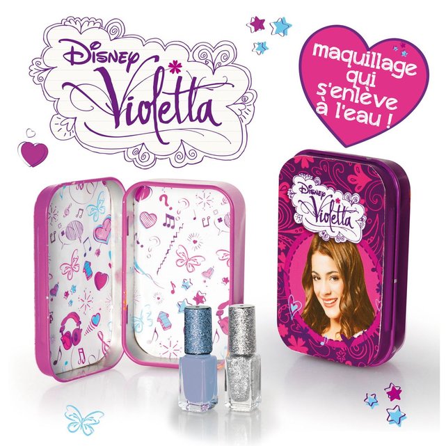 Maquillage violetta : boîte en métal + 2 vernis à ongles ...