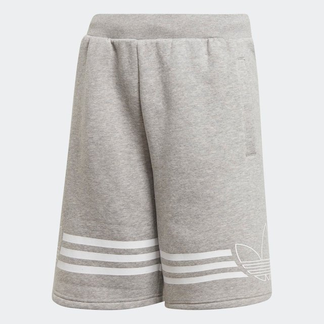 Short outline gris Adidas Originals | La Redoute Short adidas coton | La Redoute