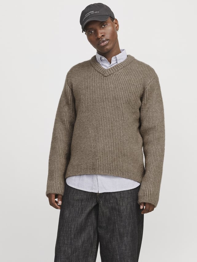 Acheter JACK & JONES pull ras du cou en maille torsadée from Luxembourg Acheter JACK & JONES pull ras du cou en maille torsadée from Luxembourg