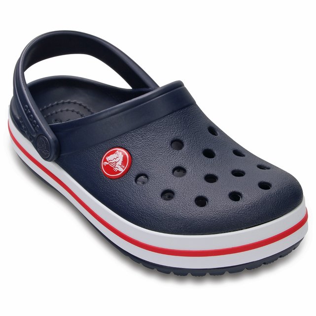 navy crocs