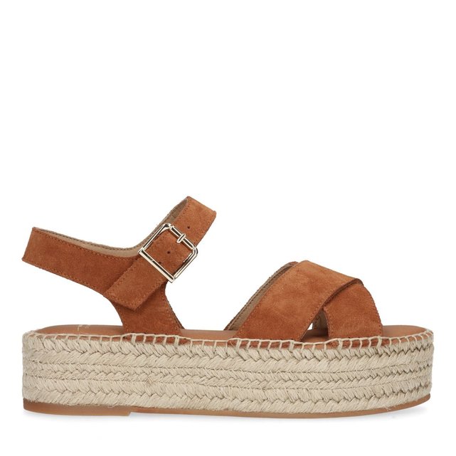 Sandales en cuir avec semelle plateforme Sacha | La Redoute