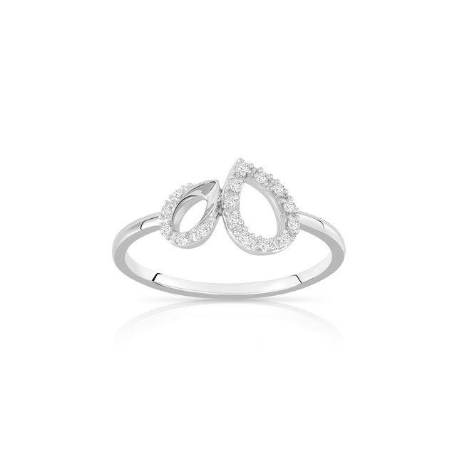 Bague Or 375 Blanc Diamant Or Maty La Redoute