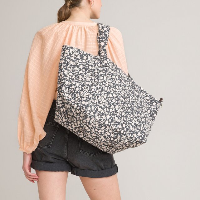 Arancio Linen Textured Stain-Resistant Shopper Style Cotton Casual Tote Bag