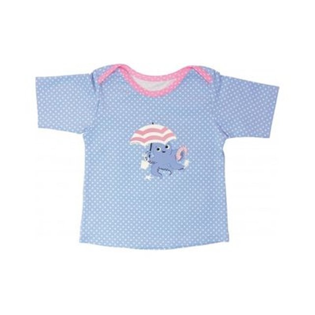 T Shirt Anti Uv Bebe Fille Celestine Mariniere Bleu Ciel A Pois Bleu Mayoparasol La Redoute