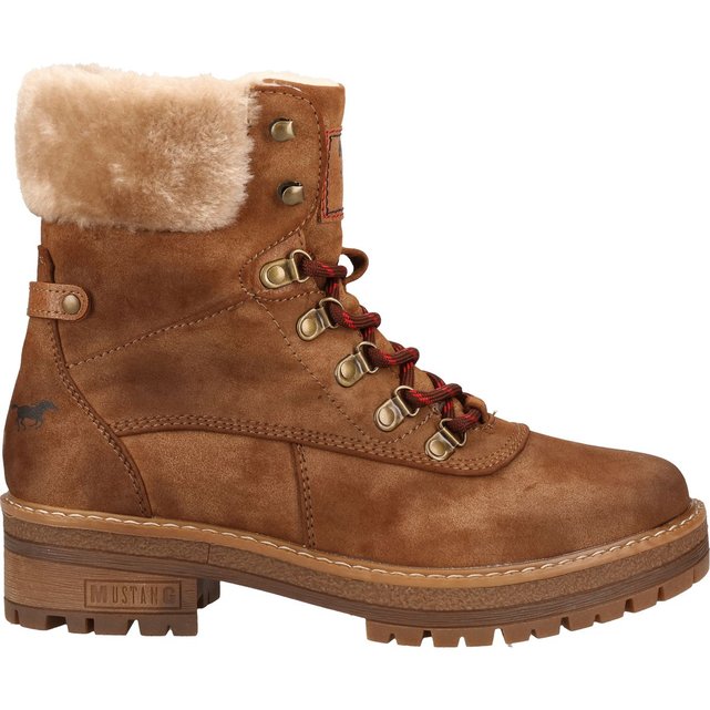 bottines mustang femme rouge