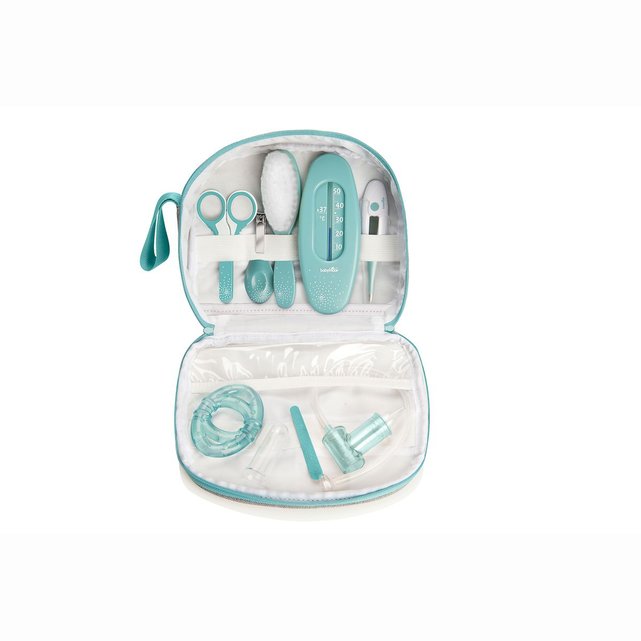 Trousse De Soin Bebe 9 Accessoires Gris Bleu Babymoov La Redoute