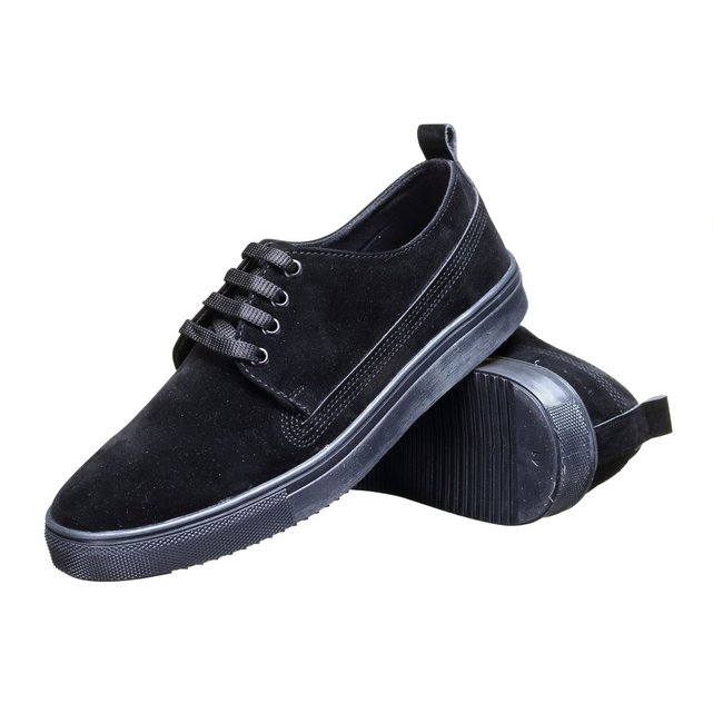 Basket basses à lacets noir Leader Mode La Redoute Basket basses à lacets noir Leader Mode La Redoute