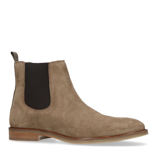 boots homme daim taupe
