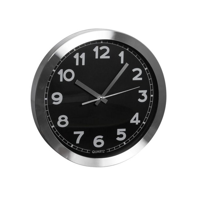 Pendule ALU 35 CM Fond Argent TRENDUP