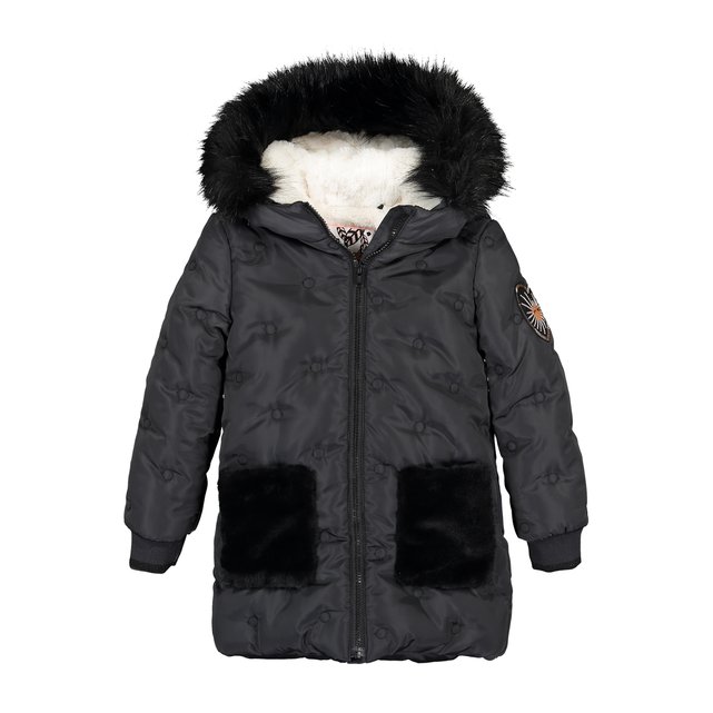 junior fur hood coat