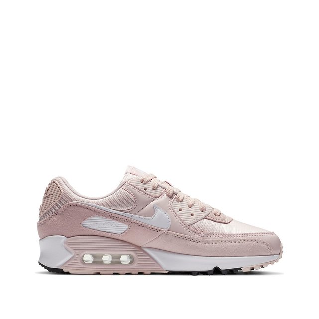 Air max 90 trainers in leather , pink 