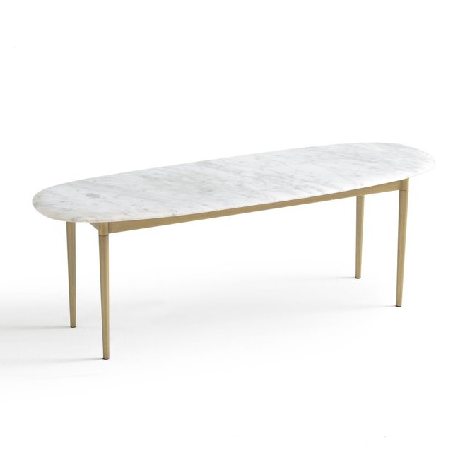 Table basse rectangulaire petit mod. adelong marbre blanc ...