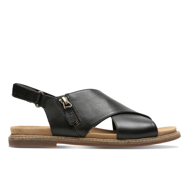 leather sandals clarks