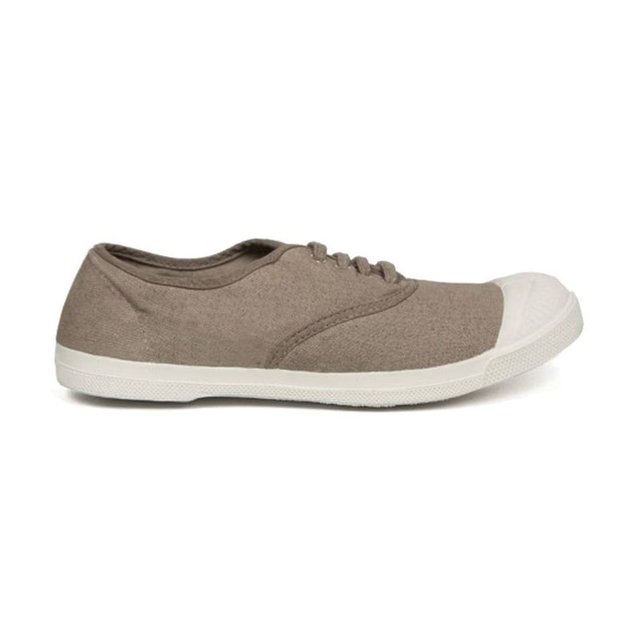 Baskets à lacets en toile mastic beige Bensimon La Redoute Baskets à lacets en toile mastic beige Bensimon La Redoute