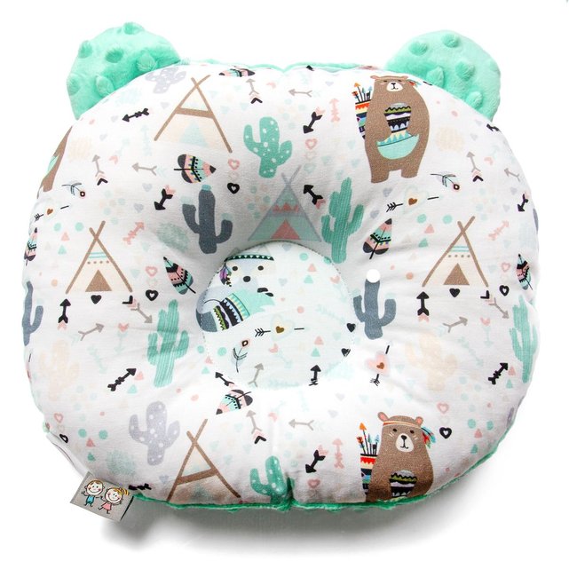Coussin De Maintien Anti Tete Plate Tipi Indien Bleu Sevira Kids La Redoute