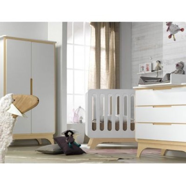 Chambre Bebe Complete Victoire Fabrication Francaise Blanc Bouleau