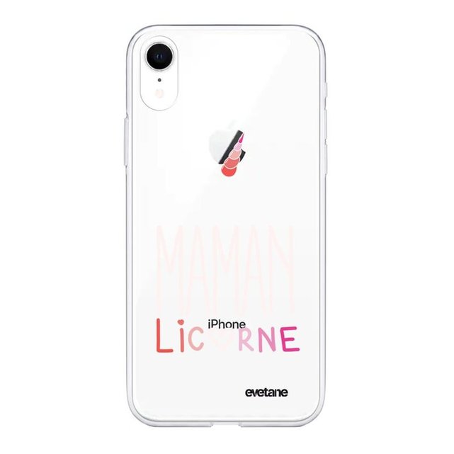 coque iphone xr transparente licorne