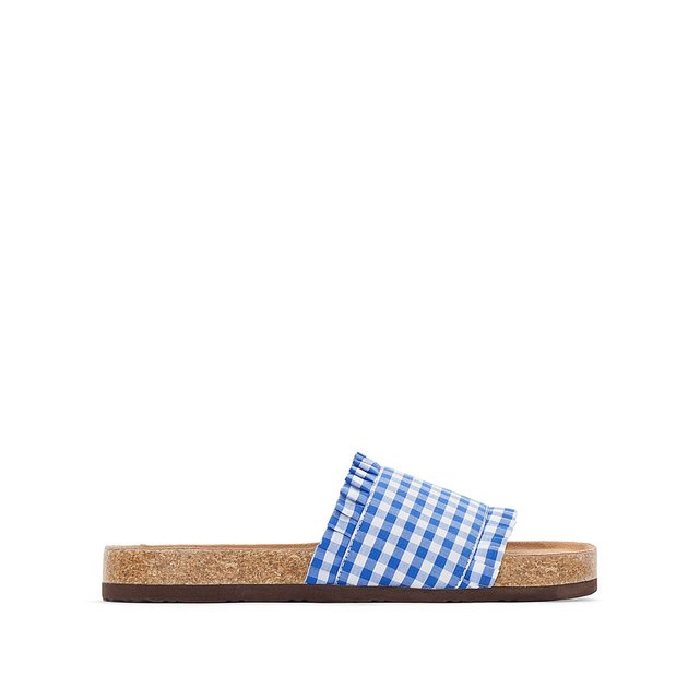 Mules vichy bleu La Redoute Collections La Redoute Mules vichy bleu La Redoute Collections La Redoute