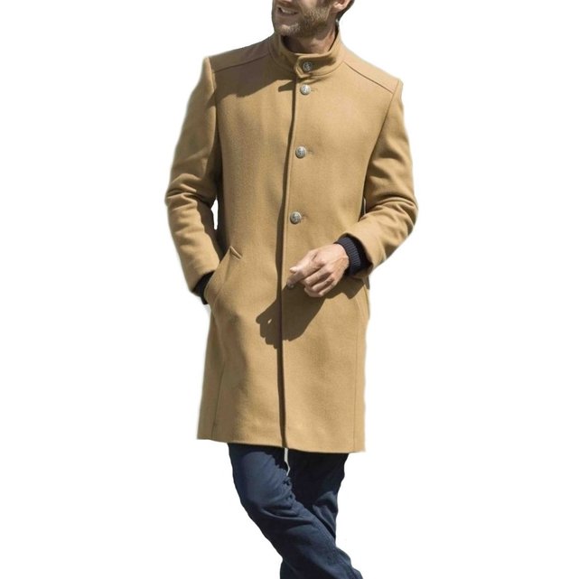 Manteau laine et cachemire made in france Dalmard Marine Manteau homme cachemire bleu marine | La Redoute